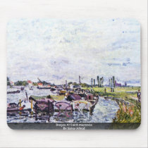 Barges At Saint-Mammès By Sisley Alfred Mouse Pad