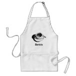 BARISTA APRON: PENCIL DRAWING, COFFEE CUP