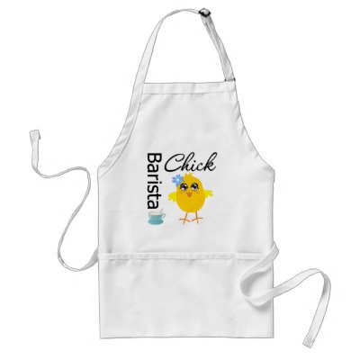 Barista Chick Aprons by chicktshirts