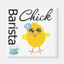 Barista Chick Fridge Magnets