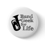 Baritone Band Geek Pinback Button