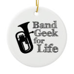 Baritone Band Geek Christmas Ornament