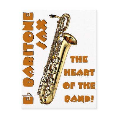Baritone Sax Post Card by MarchingBand