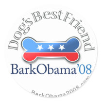 Bark Obama Dog's Best Friend stickers