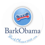 Bark Obama milkbone sticker