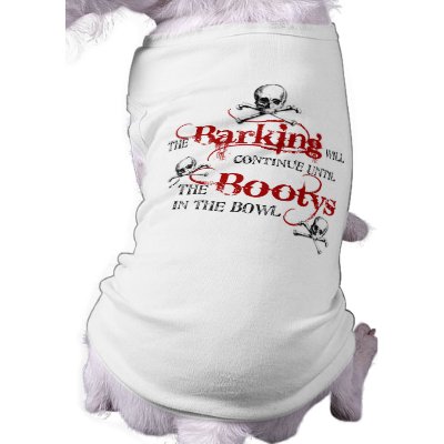 Barking will Continue Dog Pirate t-shirt by DoggieAvenue