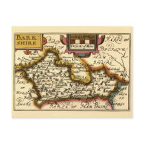 "Barkshire" Berkshire County Map, England