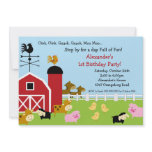 Barn Animal Fun Birthday Party invitations