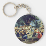 Barn Dance By Rubens Peter Paul (Best Quality) Key Chain