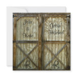 Barn Door Cowboy Wedding invitations