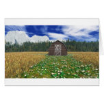 Barn in Wheat Field Card