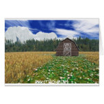 Barn in Wheat Field Cards