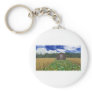 Barn in Wheat Field Keychains