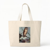 Barn Owl, Farmhouse and Barn Canvas Bags
