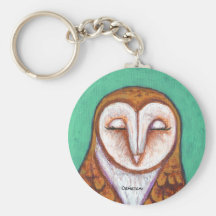 Barn Owl Keychain
