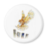 Barn Owl Fridge Magnet