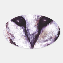 Barn Owl Purple Night Gothic Bird Wild Birds Black Sticker