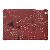 Barn Red Bandanna iPad Mini Glossy Finish Case