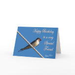 Barn Swallow Birthday Card
