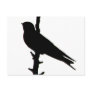 Barn Swallow silhouette Postcard