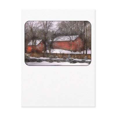 Barn - Winter in the Country by suburbanscenes