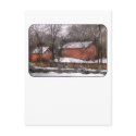 Barn - Winter in the Country postcards
