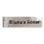 barn wood door name sticker bumper stickers
