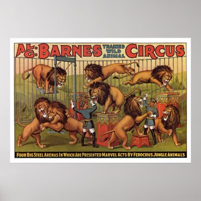 Barnes Circus Advertising Poster From the 1920's by gwester