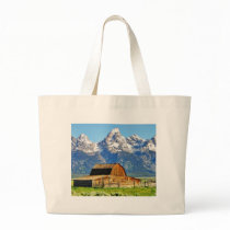 Barns Grand Tetons Mountains Tote Bag