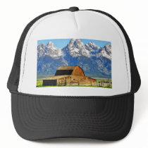 Barns Grand Tetons Mountains Trucker Hat