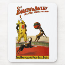Barnum and Bailey: Football Dogs Mouse Pads