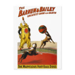 Barnum and Bailey: Football Dogs postcards