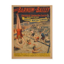 Barnum and Bailey Grand Water Circus Poster