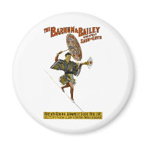 Barnum and Bailey: Japanese Tight-rope Walker Fridge Magnets