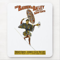 Barnum and Bailey: Japanese Tight-rope Walker Mousepads