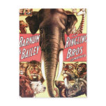 Barnum & Bailey and Ringling Bros Combined - Eleph postcards