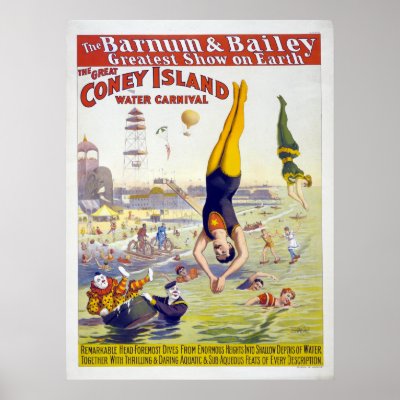 Barnum & Bailey Coney Island Circus Advertisement Posters by postoffice