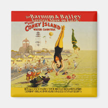 Barnum & Bailey Coney Island Poster Magnets
