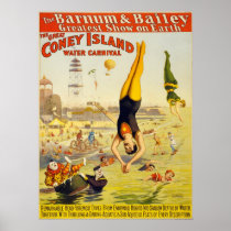 Barnum & Bailey Coney Island Water Carnival Print