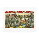 Barnum & Bailey - Elephants - Vintage Ad Post Card