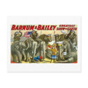 Barnum & Bailey - Elephants - Vintage Ad postcards