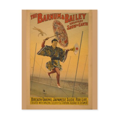 Barnum & Bailey Slide for Life Circus Poster by ZephyrusBooks
