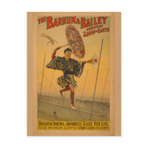 Barnum & Bailey Slide for Life Circus Poster