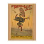 Barnum & Bailey Slide for Life Circus Poster postcards