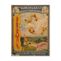 Barnum & Bailey / Trapeze Artists Post Card