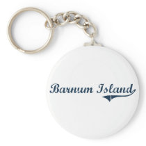 Barnum Island New York Classic Design Keychain