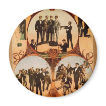 Barnum, 'The Hypnotist' Retro Theatre Fridge Magnet