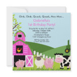 Barnyard Animal Fun Birthday Party Pink Girls