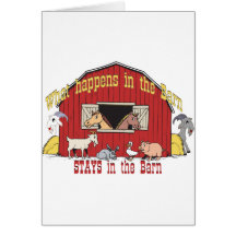 Barnyard Goat Greeting Card