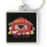 Barnyard Goat Key Chains